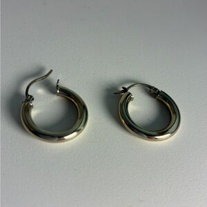 Elegant Sterling Silver Hoop Earrings